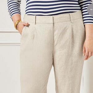 Talbots Chelsea linen wide leg capris